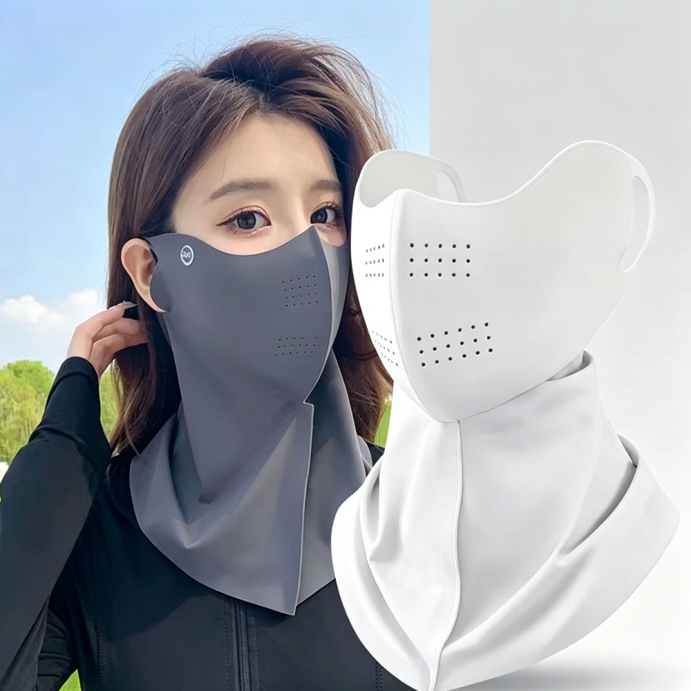 Fishing Mask Sun Protection - UPF50+ Eiskalte Seiden-Sonnenmaske mit Hyaluronsäure, kühlend,