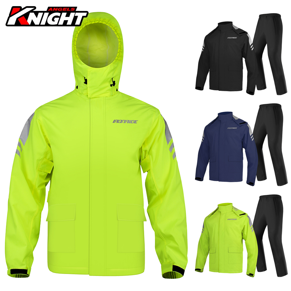 Fishing Rain Suit - Herren Motorrad Regenmantel Anzug Reflektierende Outdoor