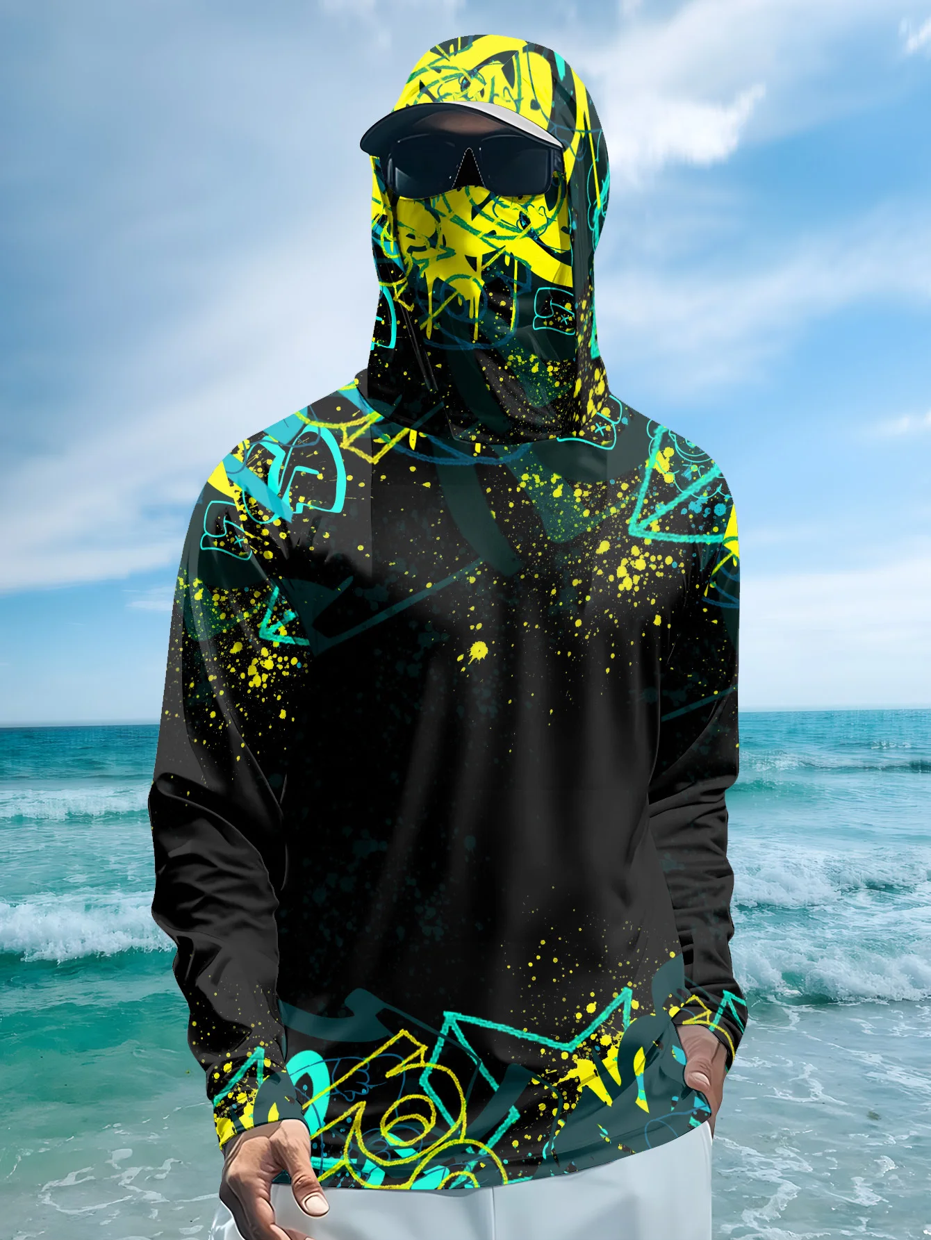 Herren-Angelhoodie mit UPF50+  – Fishing Mask Sun Protection Bewertung und Preis