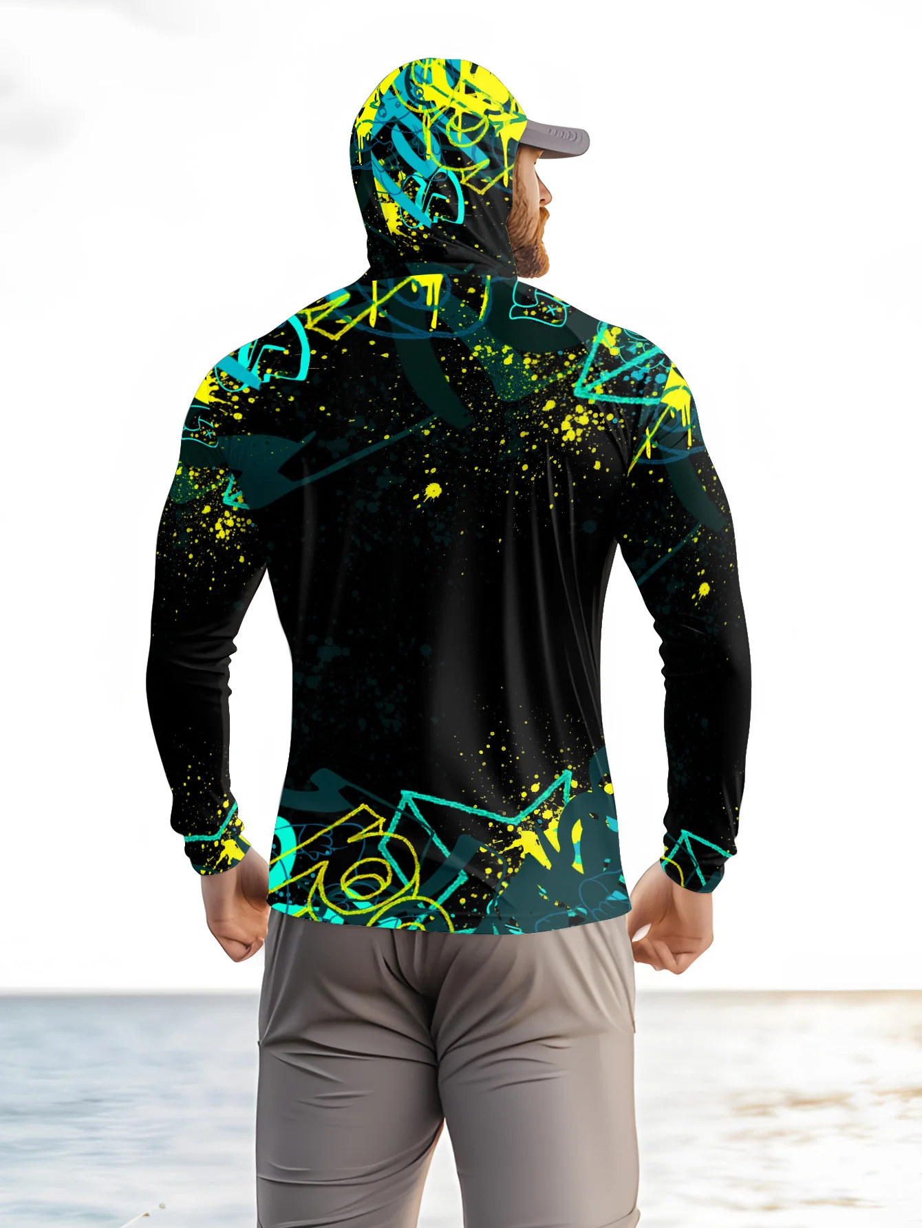 Herren-Angelhoodie mit UPF50+  – Fishing Mask Sun Protection Bewertung und Preis