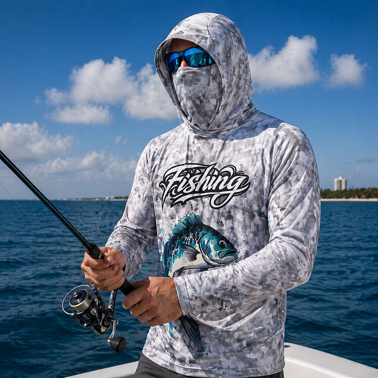 Angelshirt mit Kapuze für Herr – Fishing Mask Sun Protection Bewertung und Preis